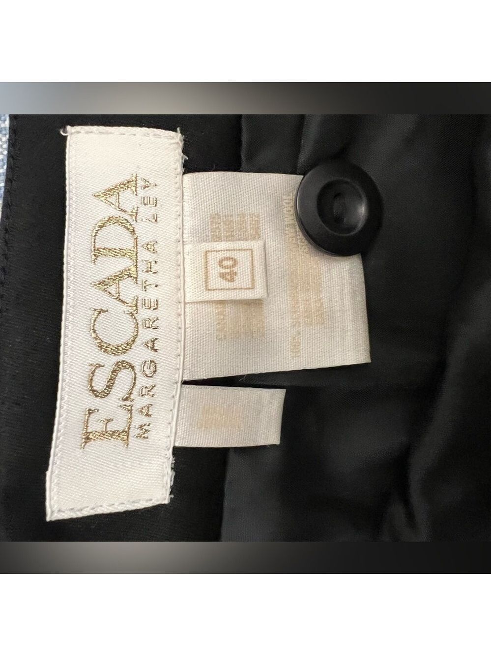 Escada Black Skirt Size 40/10 Wool